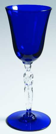 Nude Cobalt Wine Glass