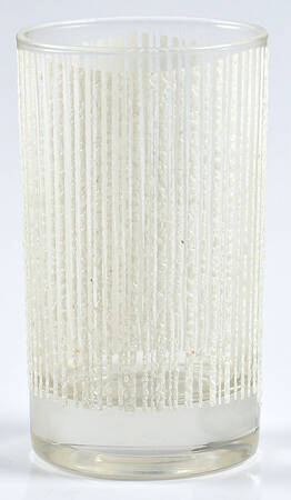 Icicle White Flat Juice Glass