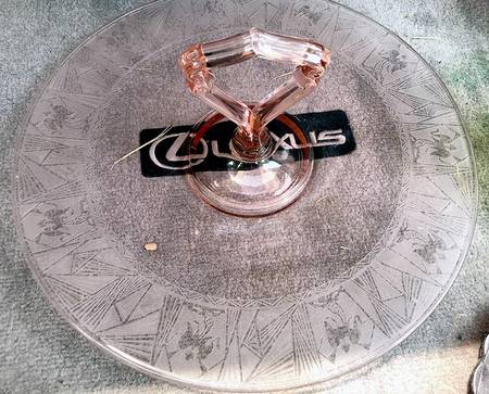 La Furiste Rose (No Trim) Center Handle Tray