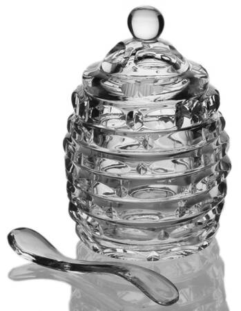 Beehive Collection Honey Pot & Lid with Spoon