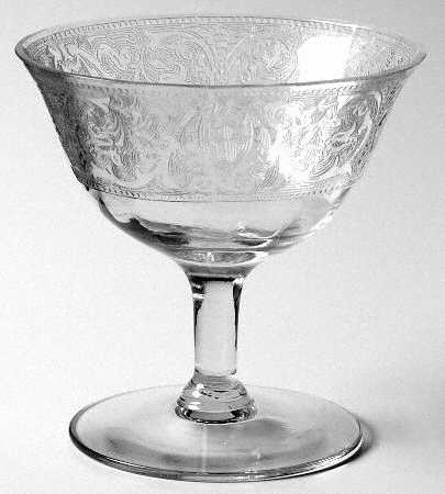 Decoration 889 Clear (No Trim, Stem 23) by Glastonbury - Lotus