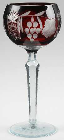 Grape Cut Ruby Hock Wine