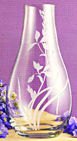 Floral Serenity 16" Teardrop Vase