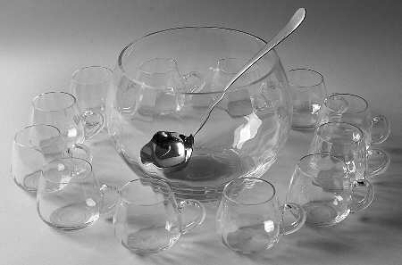Illusions (14 Piece) Punch Set (Bowl, 12 Cup, & Metal Ladle)