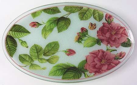 Rose Serenade 18" Oval Platter