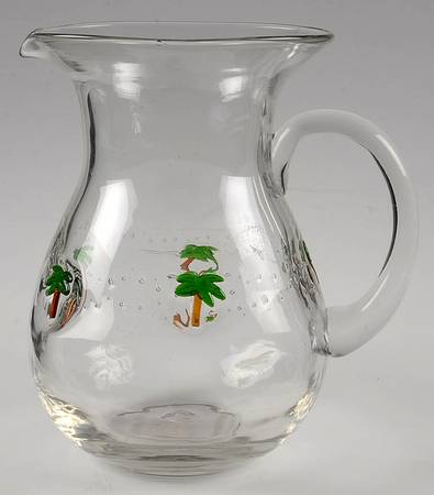Palm Tree 80 Oz Pitcher