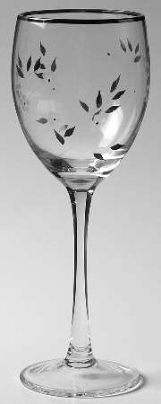 Flowering Meadow Wine Glass by Gorham Crystal