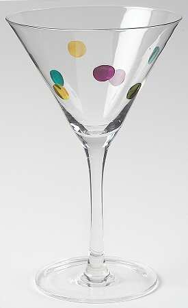 On the Dot Martini Glass