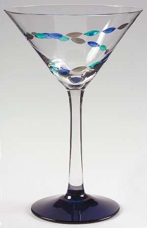 Springtime Jewels Martini Glass