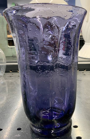 Shades Bubbles Eggplant 20 Oz Flat Tumbler