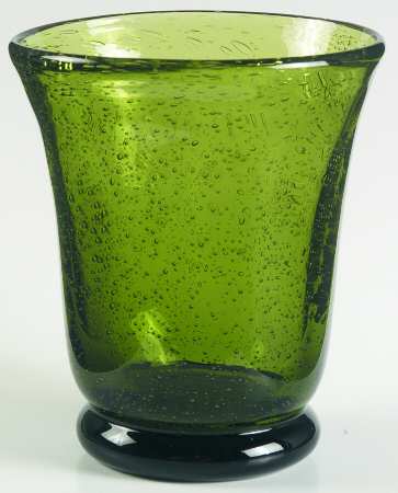 Shades Bubbles Olive Green Double Old Fashioned