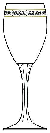 Regal Gold Wine Glass