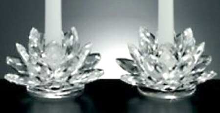 Lotus Single Light Candlestick (Set of 2)