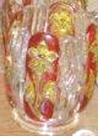 Sunken Primrose Ruby and Yellow Flash Open Spooner