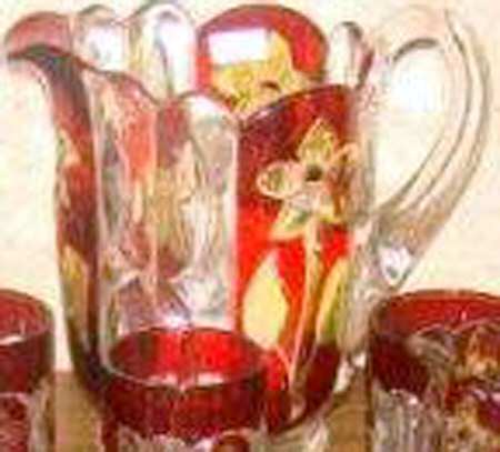 Sunken Primrose Ruby and Yellow Flash Pitcher
