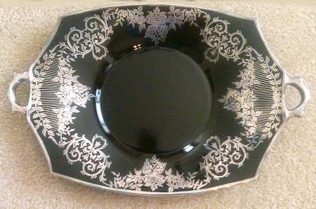 2002 Black with Silver (Silver Scroll on Black) by Glastonbury - Lotus