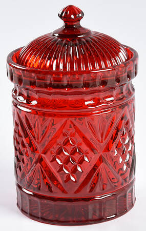 Dublin Red Small Canister & Lid