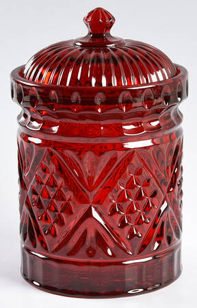 Dublin Red Medium Canister & Lid