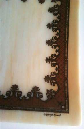 Carrara Brown Square Salad Plate