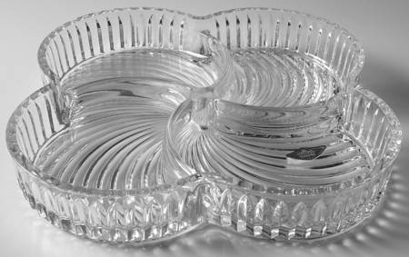 Contour 12" Clover Shape 4 Part Relish