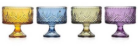 Dublin Colors Amber Footed Dessert Bowl