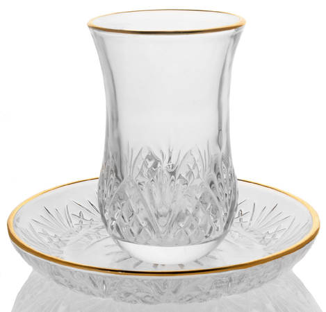 Dublin (Gold Trim) Kiddish Cup & Saucer Set