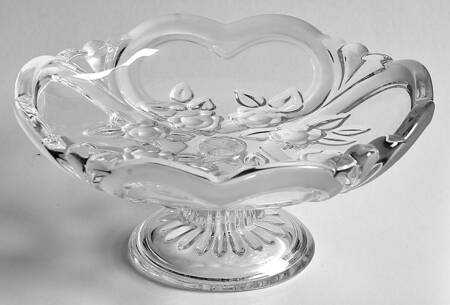 Arctic Petals Round Compote (Height X Width)