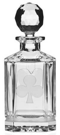 Blackjack Whiskey Decanter & Stopper