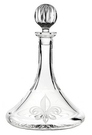 Fleur de Lis Captain's Decanter & Stopper