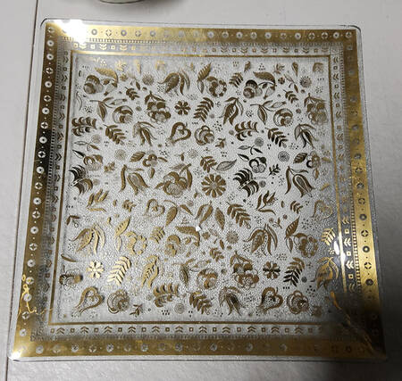 Persian Garden 11" Square Serving Tray
