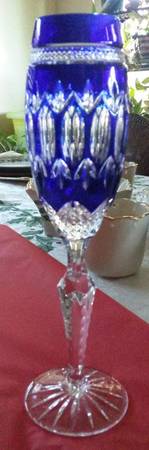 GCY37 Cobalt Blue Fluted Champagne