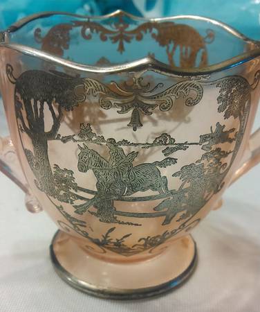 Hunt Scene Sterling Pink Open Sugar