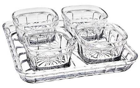 Hamilton House 4 Section Relish Service W/Tray