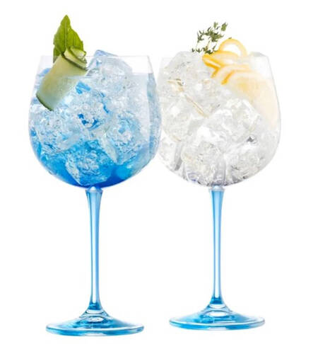 Elegance (Pair of 2) Blue Gin and Tonic