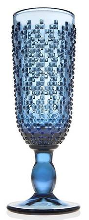 Alba Blue Fluted Champagne