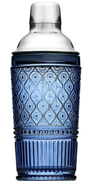 Claro Blue Cocktail Shaker & Lid