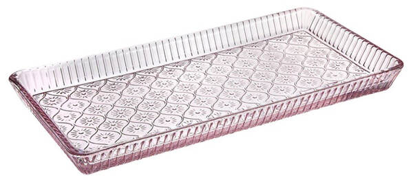 Claro Pink 11" Rectangular Tray