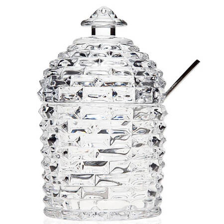 Judaic Giftware Honey Pot & Lid with Spoon