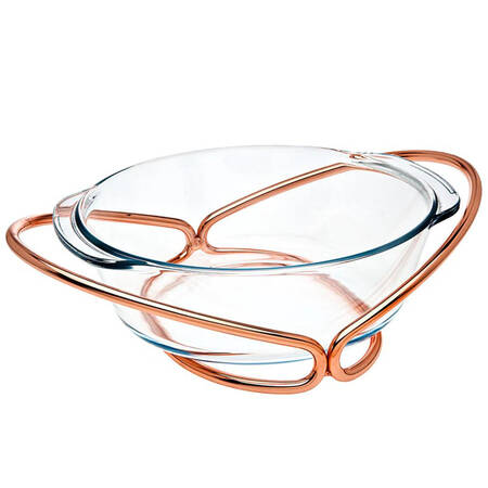 Infinity 8" Round Bowl with Metal Stand