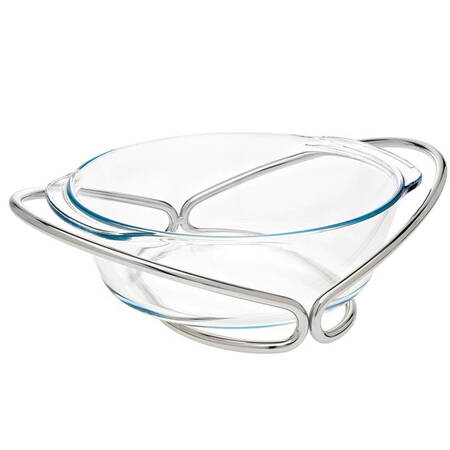 Infinity 8" Round Bowl W/Metal Stand