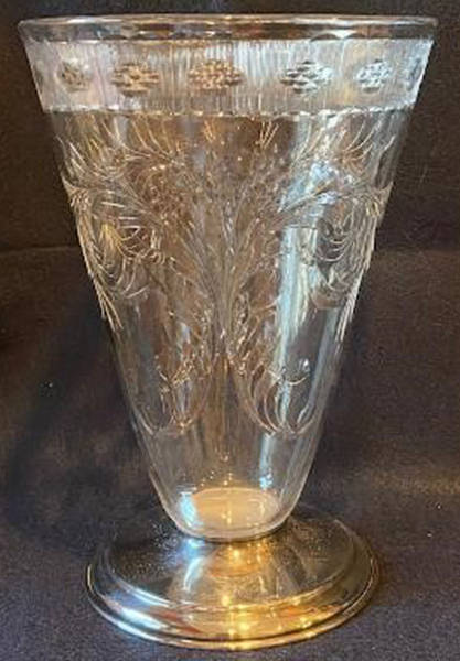 6000-3 9" Flower Vase with Sterling Base