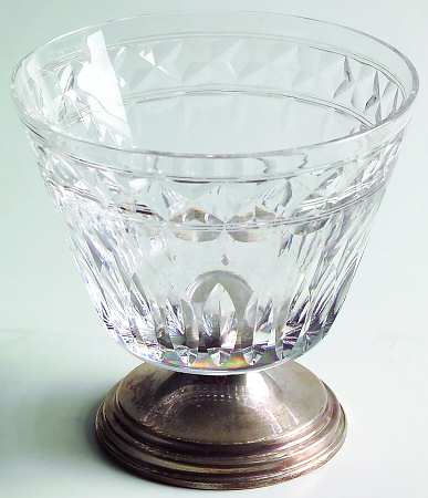 Birr Open Sugar Bowl with Sterling Base