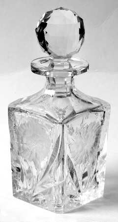 Carnation Cologne Bottle & Stopper