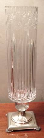 Colfax 16" Flower Vase with Sterling Base