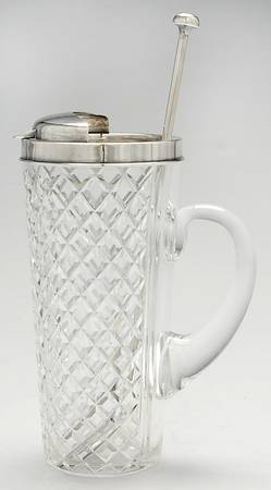 Delft Diamond 36 Oz Martini Pitcher with Metal Stirrer