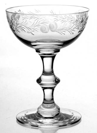 Fruits Border Champagne/Tall Sherbet