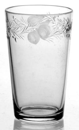 Fruits Border Flat Juice Glass