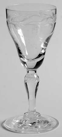 Laurel (Gray Cut)(Stem 2201) Cordial Glass