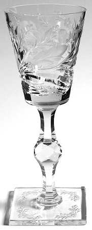 Satin Iris Wine Glass