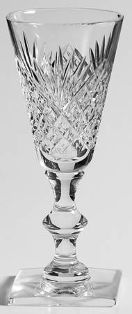 Strawberry, Diamond & Fan (#7332) Sherry Glass
